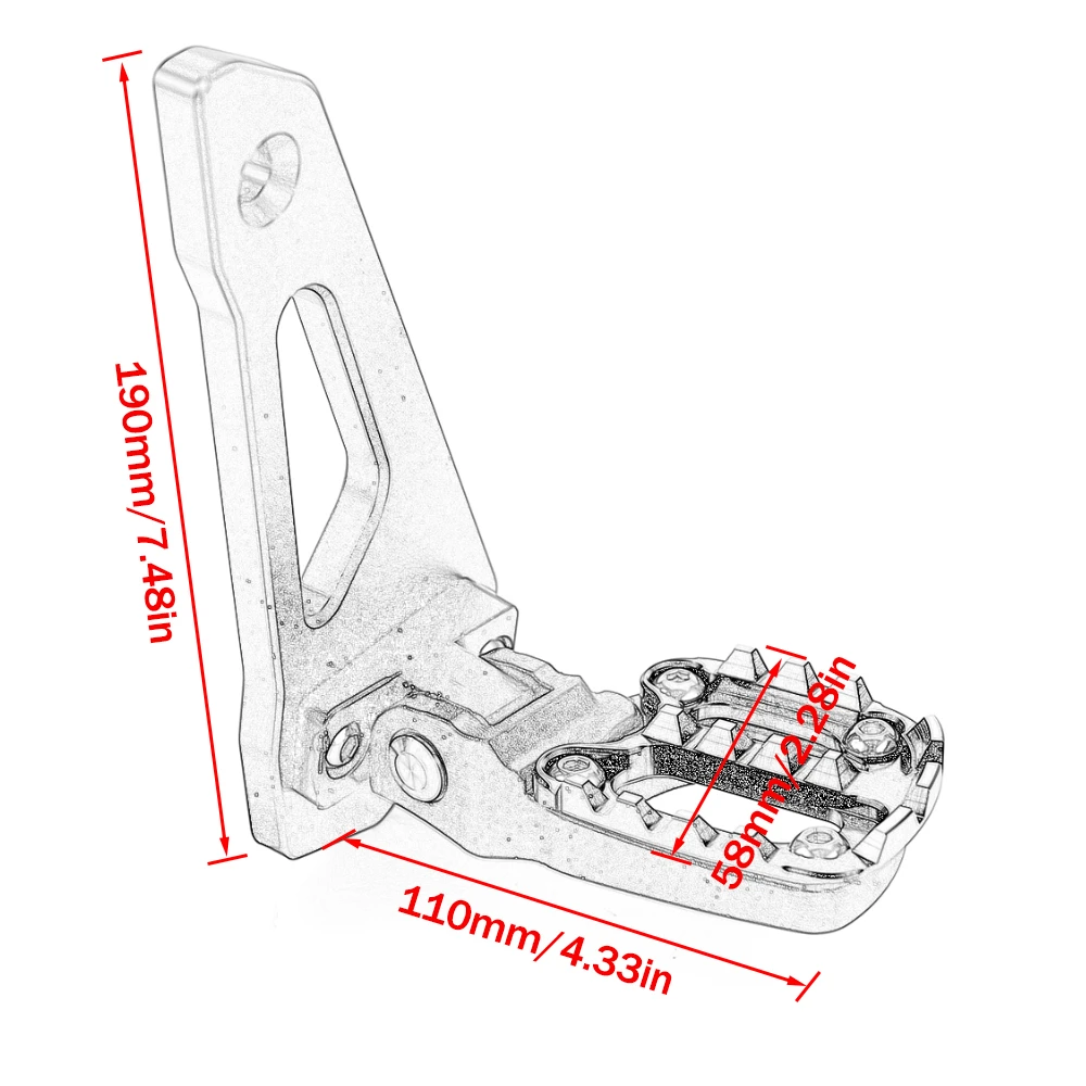 2025 X ADV750 Motorcycle Rear Pedal Foot Stand Folding Footrests Passenger Foot For Honda XADV X-adv 750 XADV750 2021-2024 2023