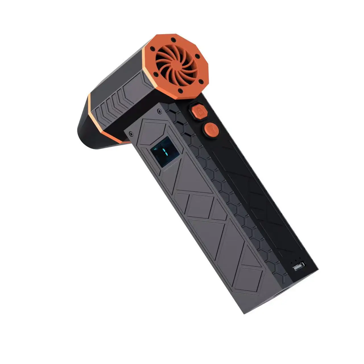 180000 RPM Air Blower Fan Battery Level Display LED Lighting Handheld Turbo Jet Fan High-Speed Wireless Jet Blower Dust Blowing