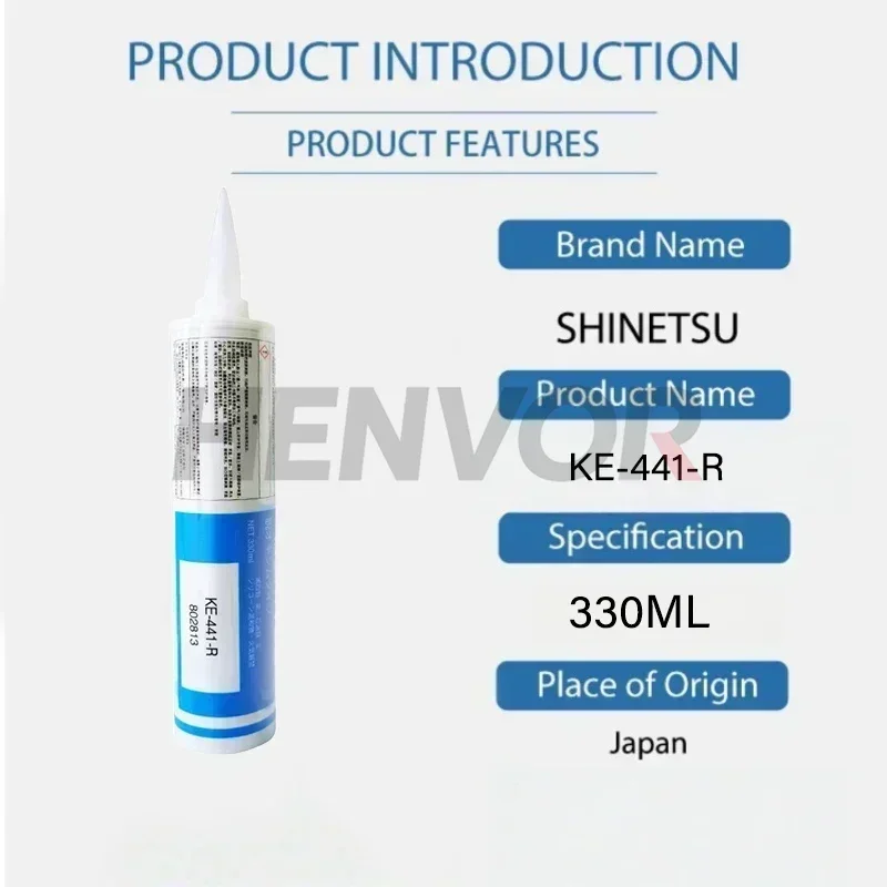 Shin-Etsu KE-441-R 330ml Red Industrial Grade Seal Smooth Bead Clean Finish Easy Tooling