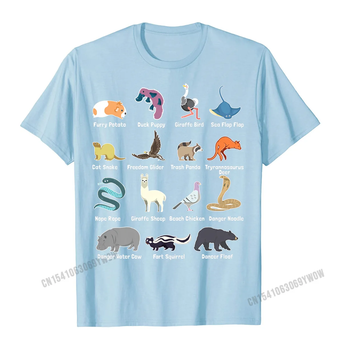 Animals Of The World Rare Exotic Animals Funny Memes Premium T-Shirt Harajuku Cotton Top T-Shirts Male Casual T Shirt Classic