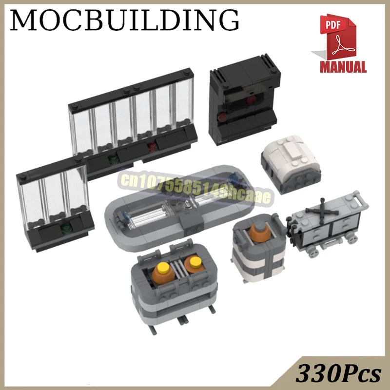 

Оборудование для рабочих платформ, кирпичики, модель MOC, строительные блоки, аксессуары для командной станции, игрушки, подарок для мальчиков