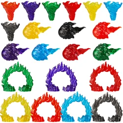 FDPJ43-45(A-G)Special Effects Pieces Anime Cartoon Brick Soldiers Accessories Fireball Flame Gate Whirlwind Figure Toys
