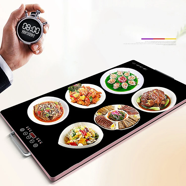 Food Insulation Board Warming Tray Warmer Board Household Thermostat Electric Hot Plate Warm Cutting Board Touch Screen