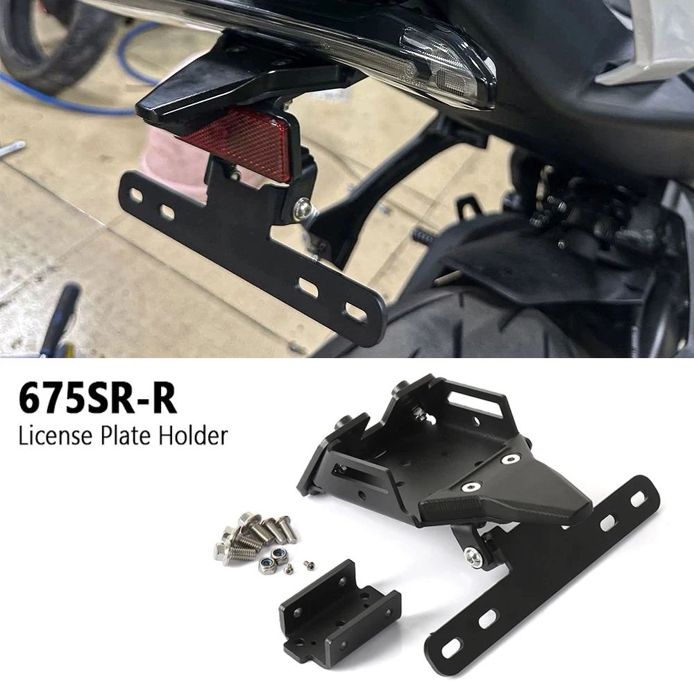 

New For CFMOTO 675SR-R 675SRR 675 SR-R Motorcycle Rear License Plate Holder Bracket Tail Tidy Fender Eliminator Metals