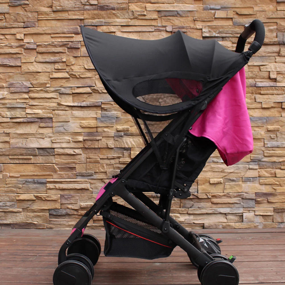 

1 шт., козырек от солнца для детской коляски, дышащий, прочный, регулируемый, с полным покрытием, москитная сетка, защита от ультрафиолета, навес от солнца для коляски