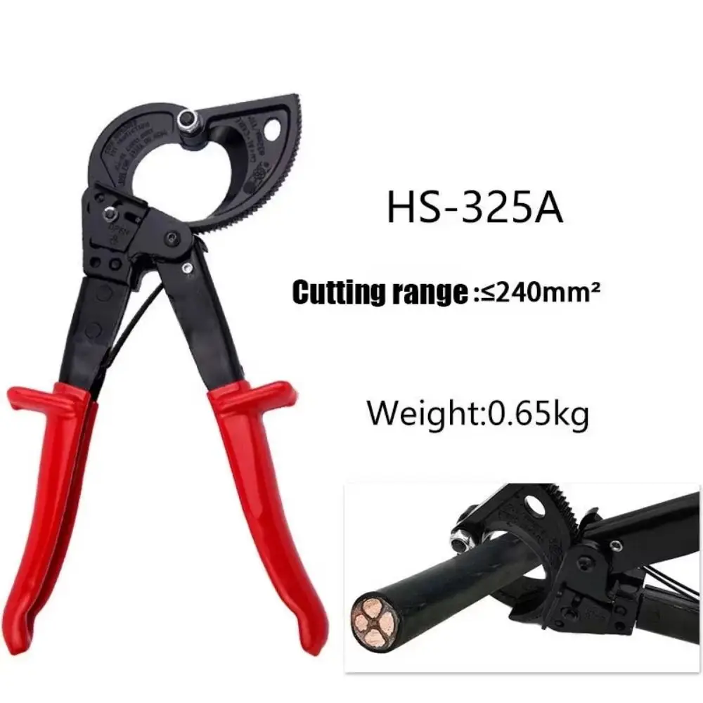 

Heavy Duty Ratchet Cable Cutter High-carbon Steel Anti Slip Wire Breaker Pliers Durable Multi-functional Cable Cutter
