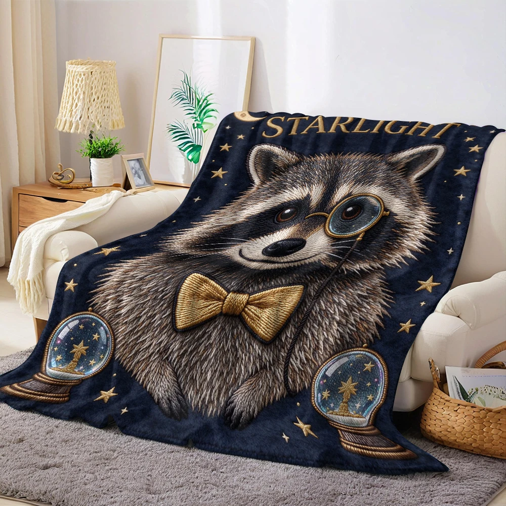 Stitch Maroon Ginger Soft Flannel Blanket Warm Cozy Throw Blanket for Bedroom Living Room Fuzzy Plush Bedspread Gift for Family