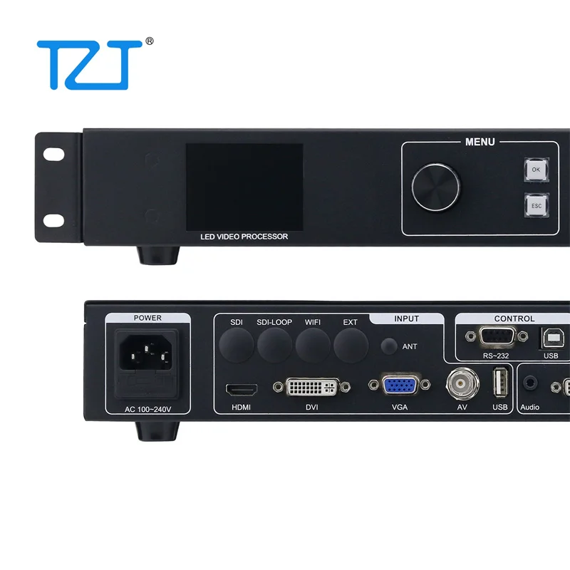 TZT AMS-MVP300 Full Color LED Video Processor Supports Industrial Display Two LED Display Sending Cards