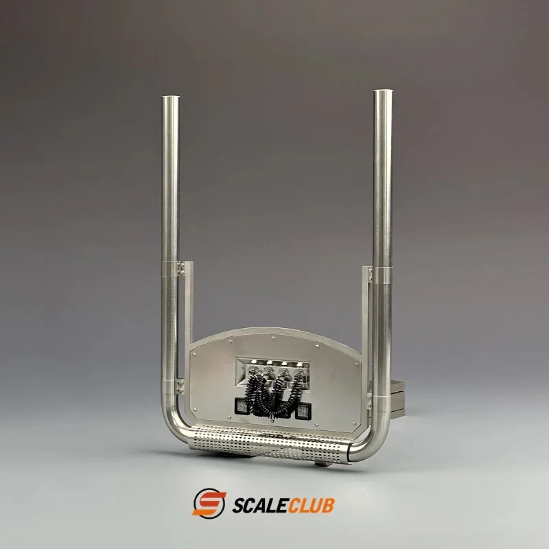 Uitlaat Schoorsteen Metalen Simulatie Rechte Pijp Voor 1/14 Tamiya RC Dump Truck Voor SCANIA 770S LESU Onderdelen Truck DIY onderdelen