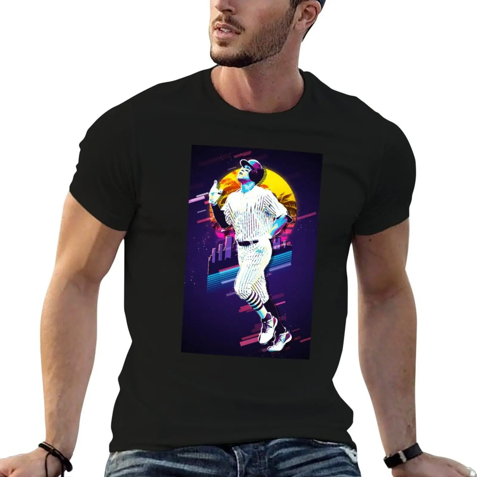 

aaron judge T-Shirt man graphic t shirt anime tshirt t shirts cotton 100% T-Shirt