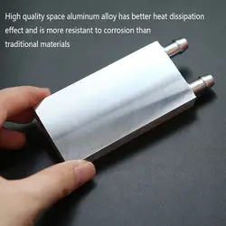 Aluminum Water Cooling Block 30x30mm 40x40/80/120/160/180/200/240mm For Miner Machine Liquid Water Cooler Use For PC Laptop CPU