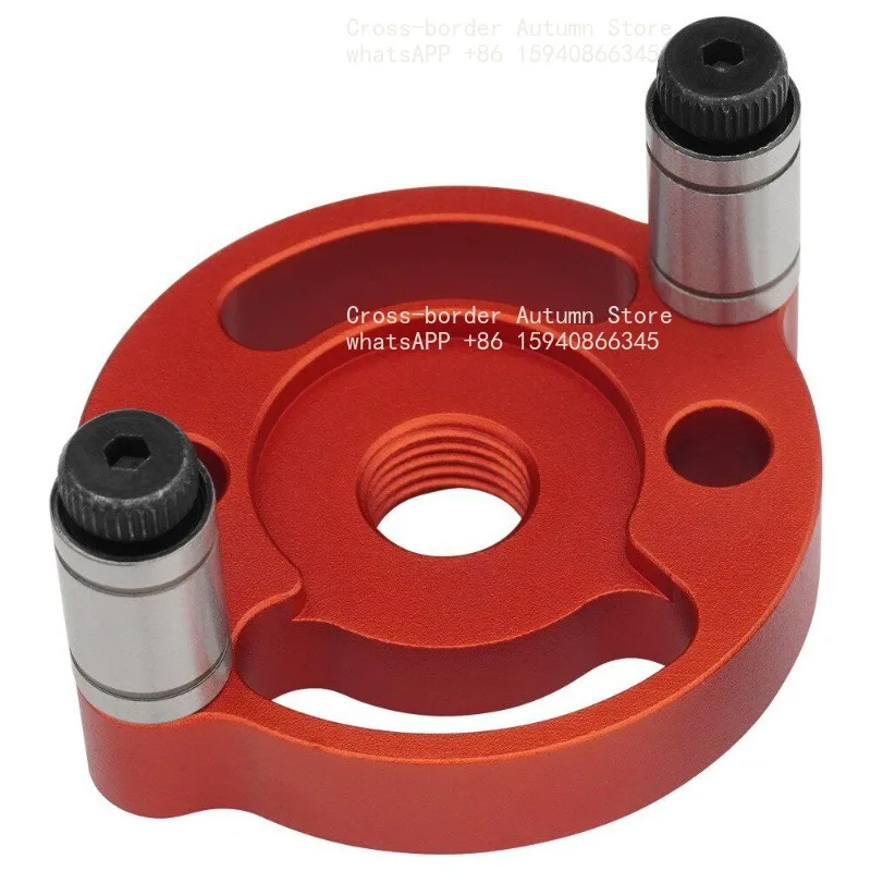 Round wood tenon center punching positioner, woodworking drilling solid wood splicing plate hole opener