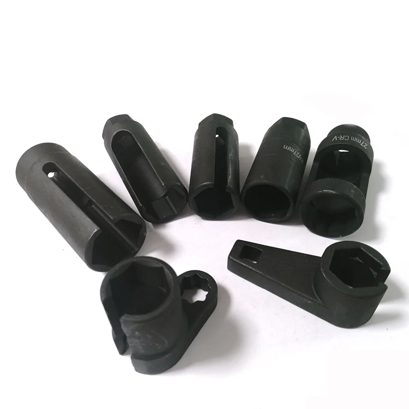 

Chrome-Vanadium Steel Material, High Compatibility. Oxygen Sensor Sleeve Wrench Disassembly Tool Set of 7 Pieces.