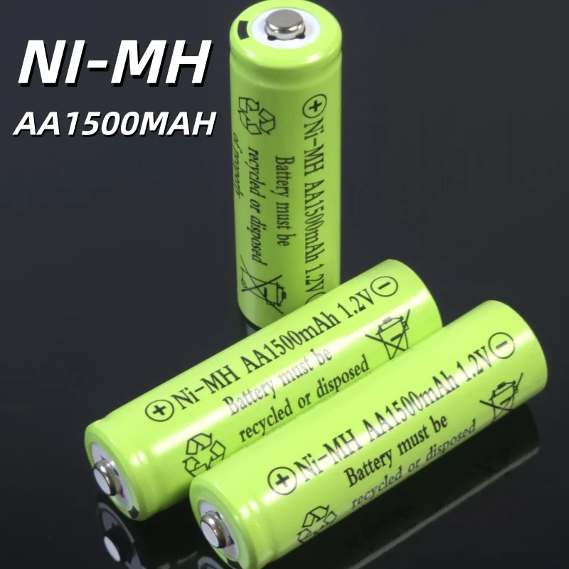 Batería Recargable Ni-MH 1500mAh AA 1.2V |   Protección contra sobrecarga de más de 500 ciclos