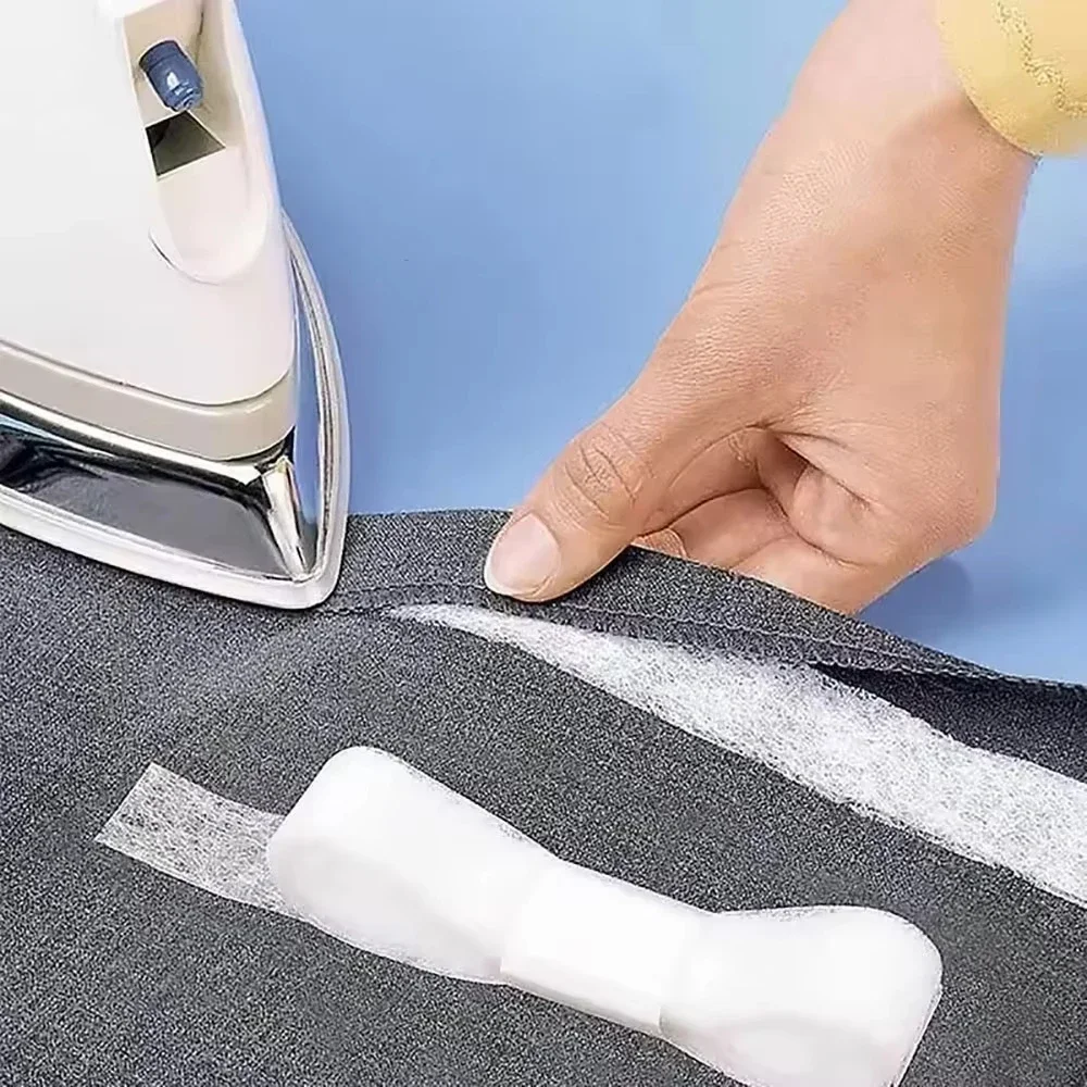 Self Adhesive Pants Hem Tape Iron DIY Jean Clothes Length Shorten for Hats Clothes Hot Melt Double-Sided Tape Sewing Tool