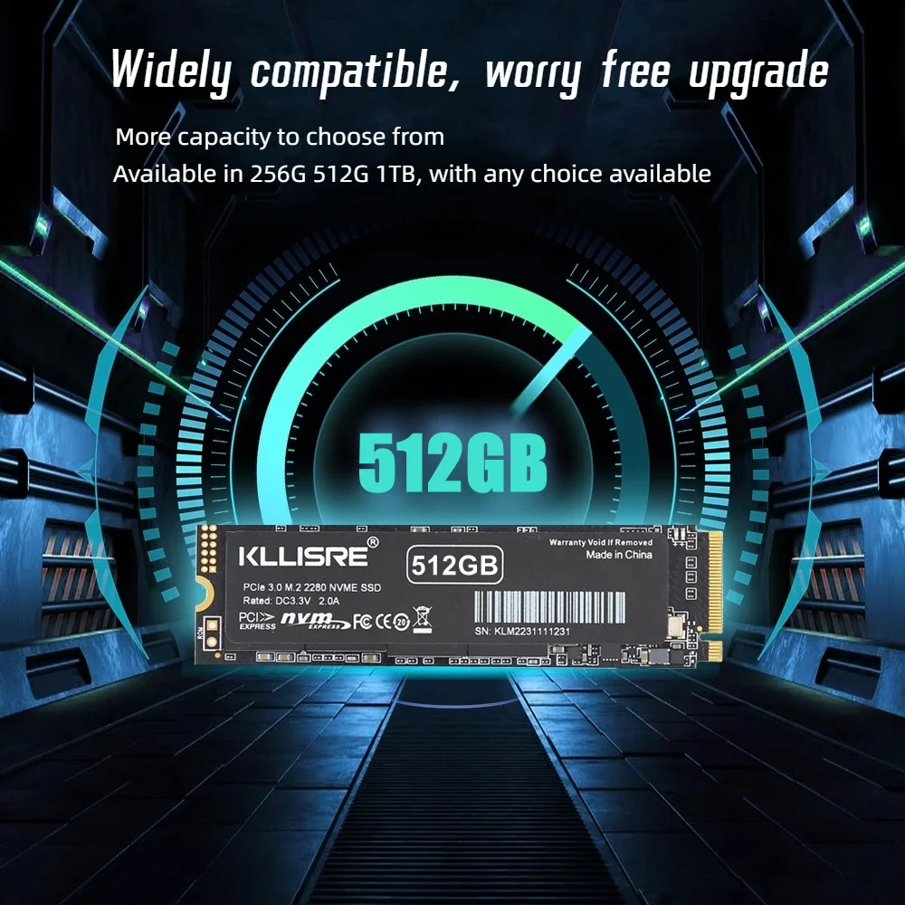 Kllisre SSD M2 512GB NVME M.2 2280 PCIe 3.0 Solid State Disk Hard Drive work on Laptop and Desktop