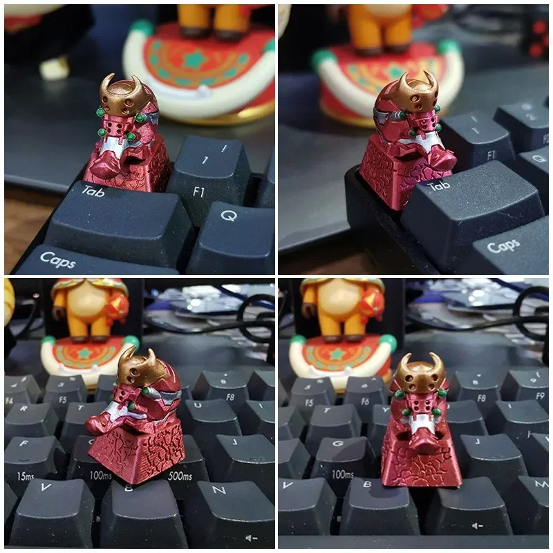 Imagem -03 - Anime Eva Resina Keycap Teclado Mecânico Mão-em Relevo Acessórios do Jogo mx Kaihua Gateron Interruptor Presente