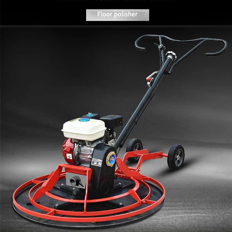 Type 100 Concrete Ground Troweling Machine Gasoline Hand Cement Floor Grinder Multifunction Surface Smoothing Flattening Tools