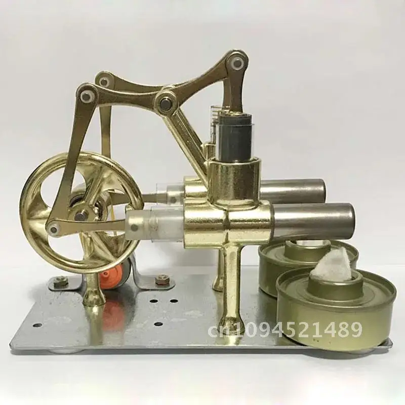 Motor Stirling de equilibrio, modelo en miniatura, tecnología de energía de vapor, juguete Experimental de generación de energía científica