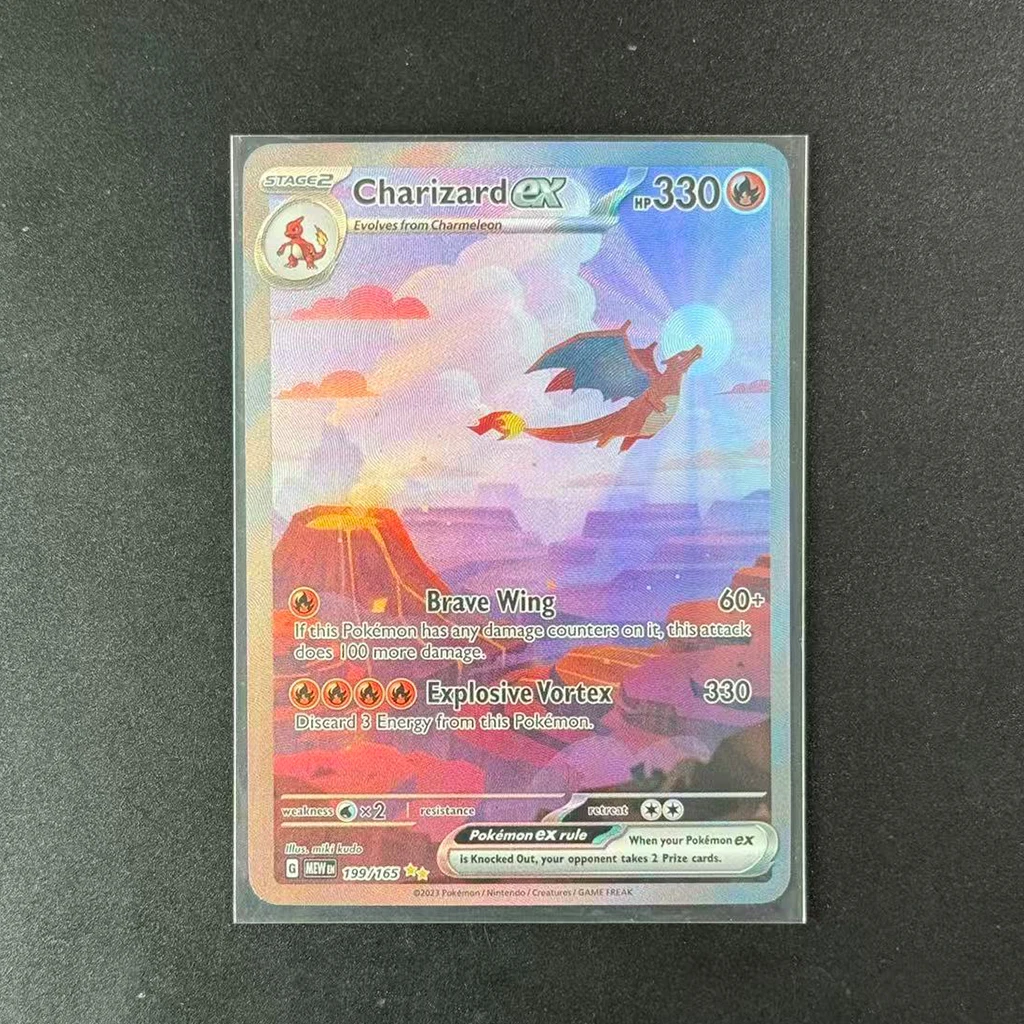 لتقوم بها بنفسك 2023 بوكيمون ميو-EN 151 # 199 بطاقة Charizard Ex Graded، رسم خاص، بطاقات جمع تصنيف Gem Mt النادرة