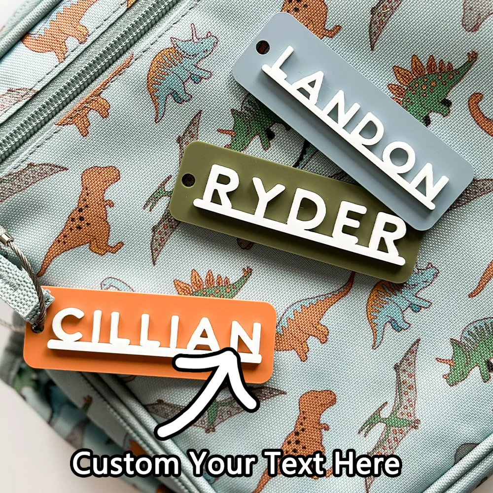 Custom Keychain - 1PC Personalized PMMA with Premium Color Matching Name Laser Engraved DIY Gift for Daily Use & Stylish Present
