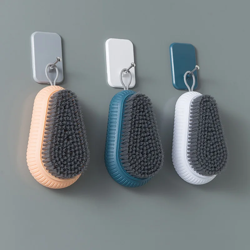 2 laundry brushes, household cleaning brushes, soft bristled shoe brushes, shoe washing tools, multifunctional board brushes