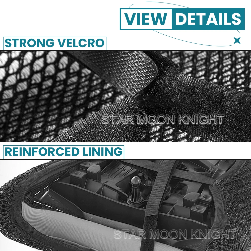 For Yamaha XSR700 XSR 700 Legacy Motorcycle Anti-Slip 3D Mesh Fabric Seat Cover Breathable Waterproof Cushion