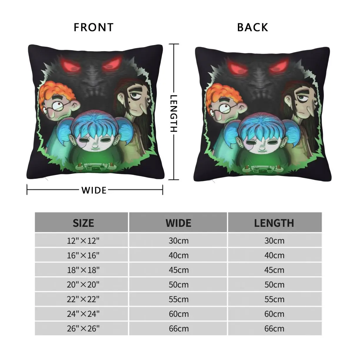 Federa per cuscino Gioco S-Sally F-Face Terror Adventure Federa per cuscino quadrata Federa per cuscino personalizzata per divano Decorativo per la casa