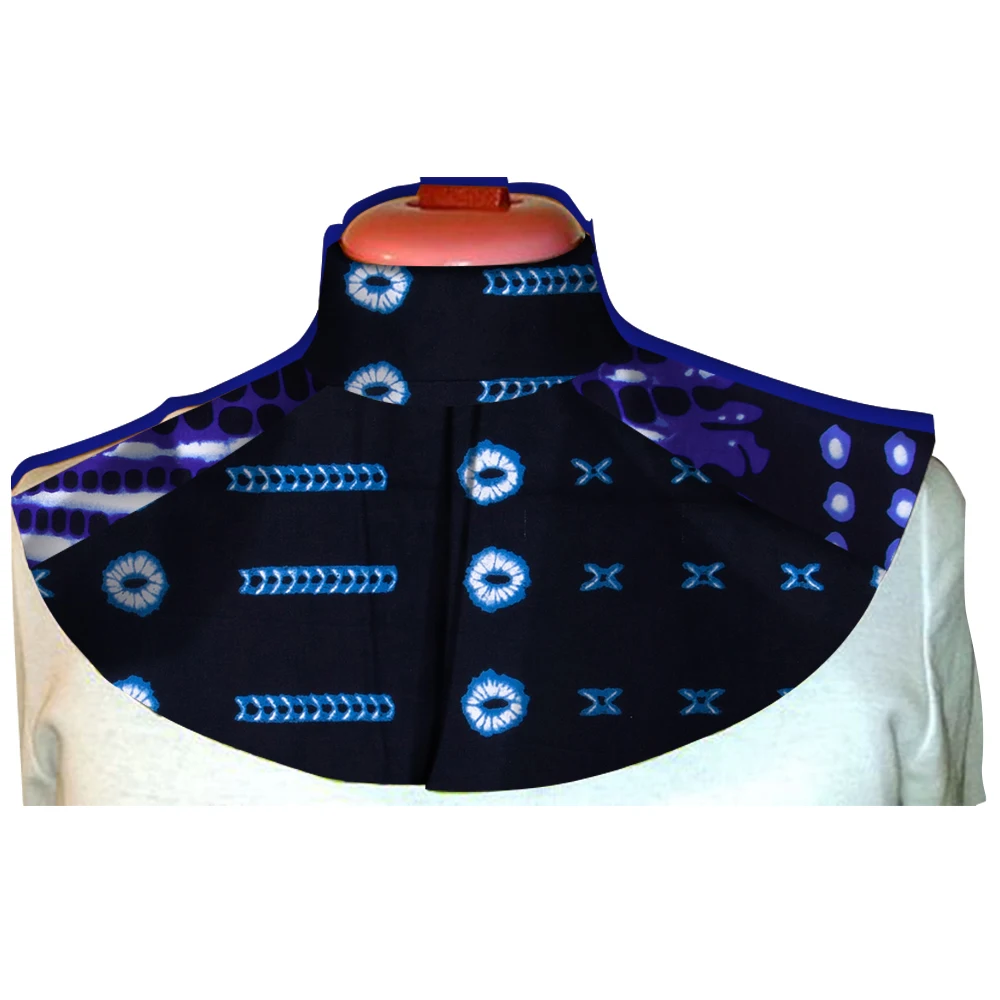 

Африканские ожерелья-чокеры из Анкары Afripride, ткань с Африканским принтом, искусственный ошейник, красочный съемный ошейник, ювелирные изделия ручной работы WYB249