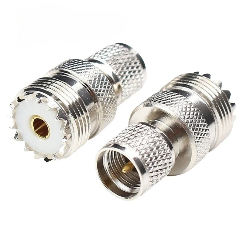 5PCS RF coaxial connector SO239UHF female to mini UHFJ8.3 male connector female head female pin SMA connection wire