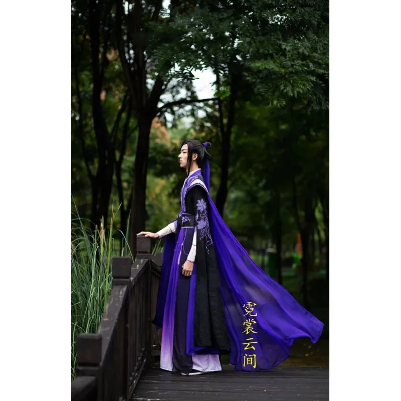 Anime Mo Dao Zu Shi Wei Cosplay Wuxian Jiang Cheng Costume Hanfu Grandmaster Of Demonic Cultivation Juvenile Ver. Halloween;3,k
