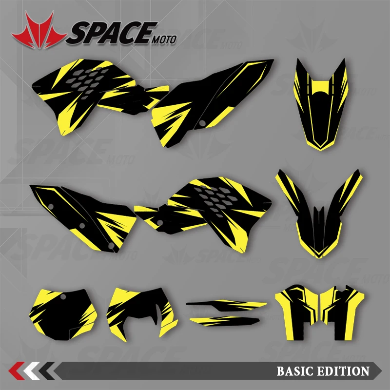 

SPACE MOTO For KTM 07-10 SXF 08-11 EXC Graphics Background Decals Stickers Motorcycle
