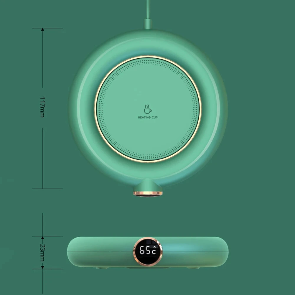 USB 가열 코스터, 항온 코스터, 3 속도 조절, 시간 제한 절연 및 가열 패드