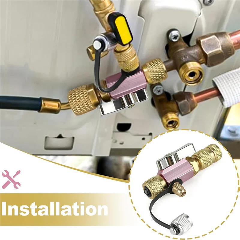 

Vacuum-Rated Valve Core Removal Tool 5/16" Female Flare X 1/4" Male Flare Compatible With R410A