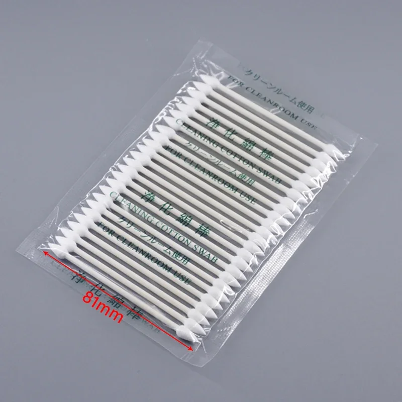 50/100 Pcs Dust Free Disposable Cleaning Swab Cotton Stick For Earphone Headphone Phone Charge Port Accessories