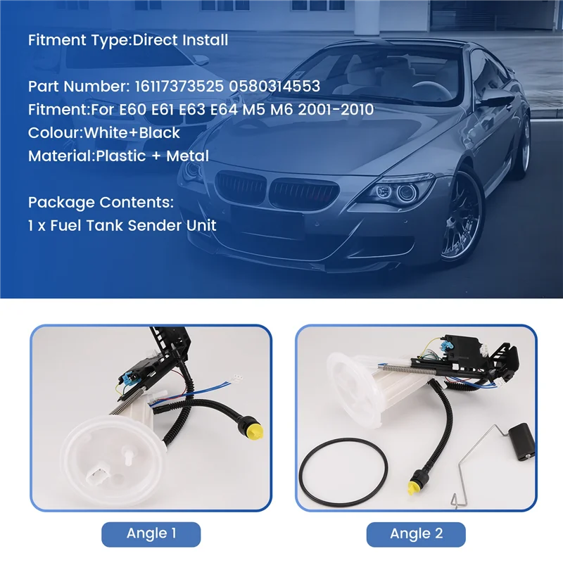 

BB-Fuel Tank Sender Unit Fuel Filter Assembly 0580314553 16117373525 For BMW E60 E61 E63 E64 M5 M6 2001-2010