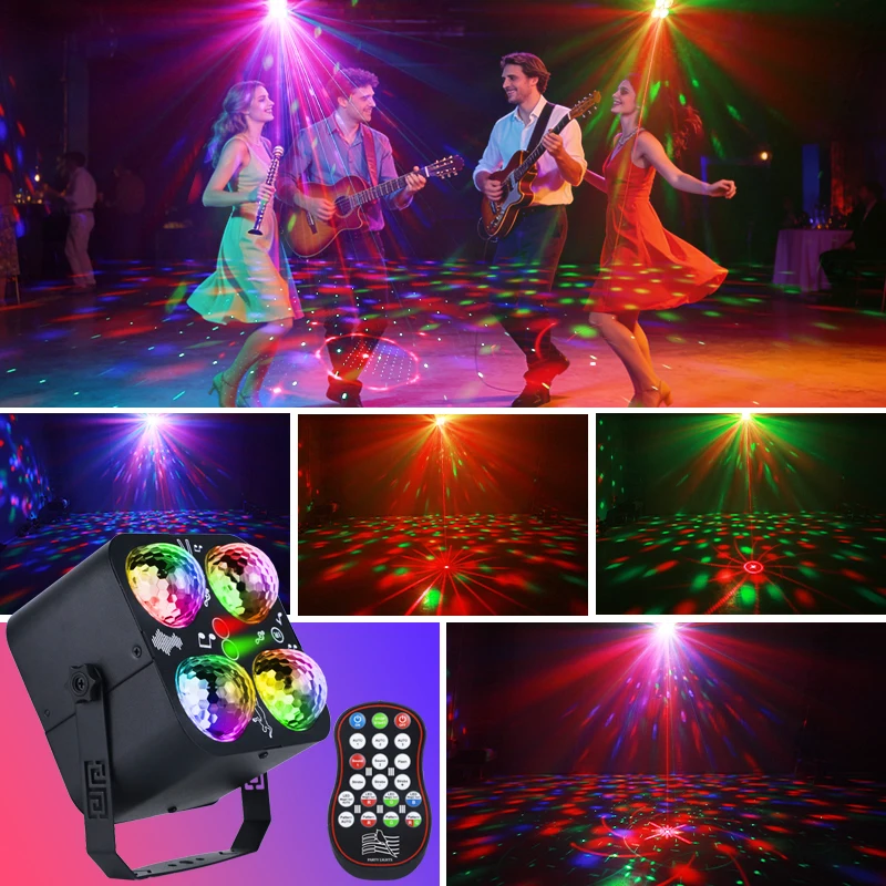 Wuzstar 4 eyes High Power RG Laser Projector Plug In Powered Professional Pattern Equipment For Large Wedding Club Live Party