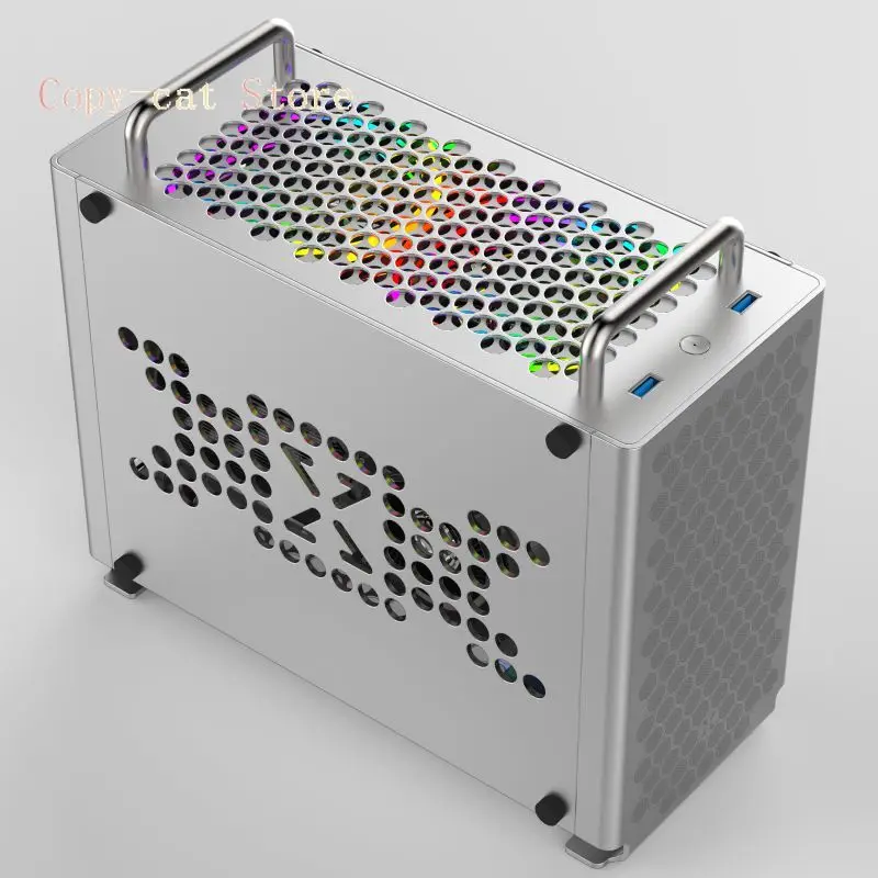 B2 All-aluminum ITX Chassis Portable A4 Mini Small Host SFX Power Desktop Game Computer Chassis