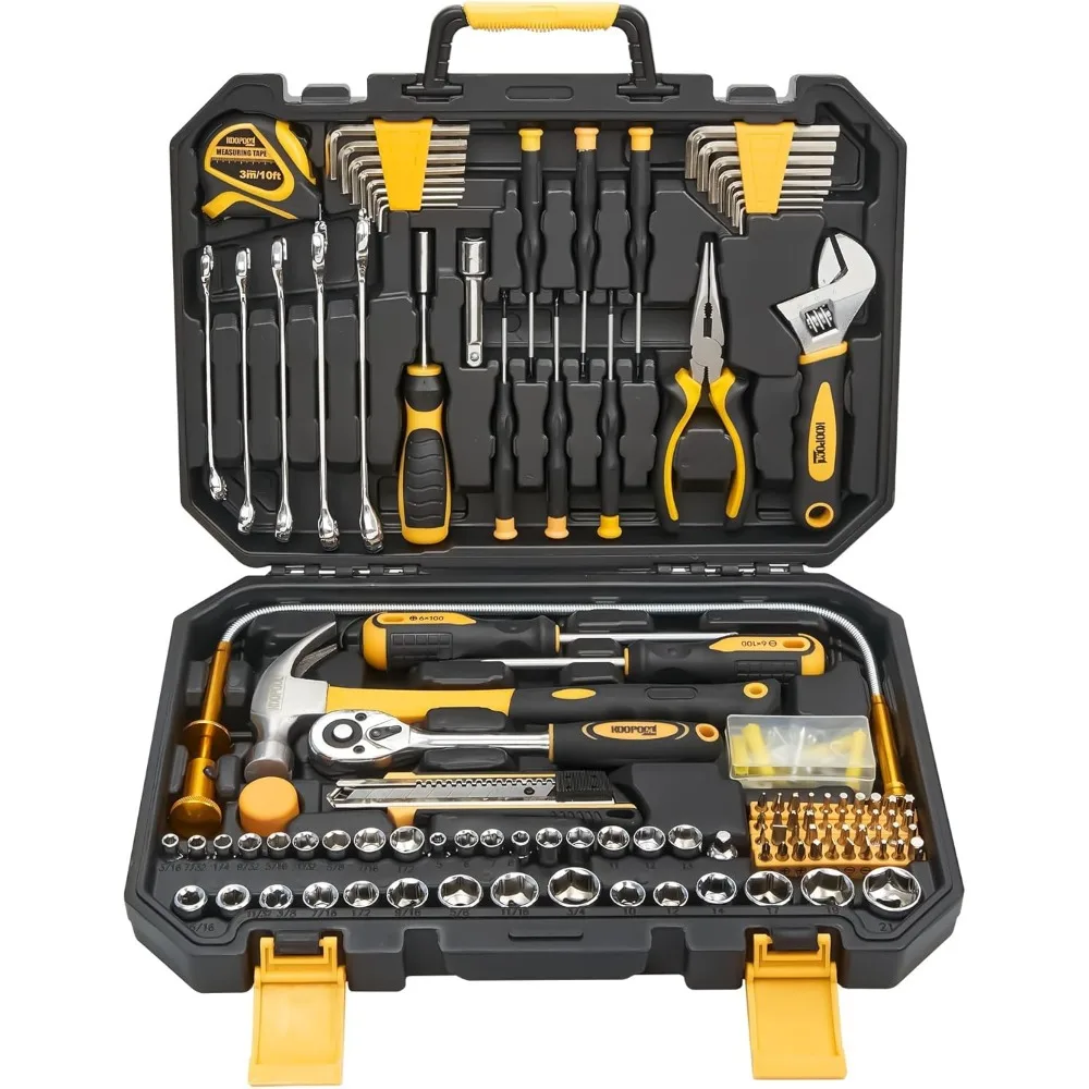 

Mechanic's Essential 159-Piece Tool Set with Storage Box for Auto and Home Repairs