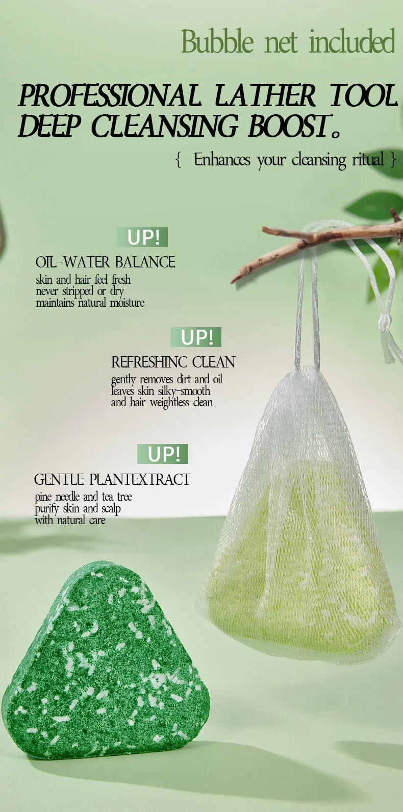 Rosemary Hair & Body Cleaning Soap Bar, Usmans Bart/Ingwer/Teebaum/Biota-Extraktion, festes Shampoo, Ölkontrolle, Schmutz entfernen – Detail 8