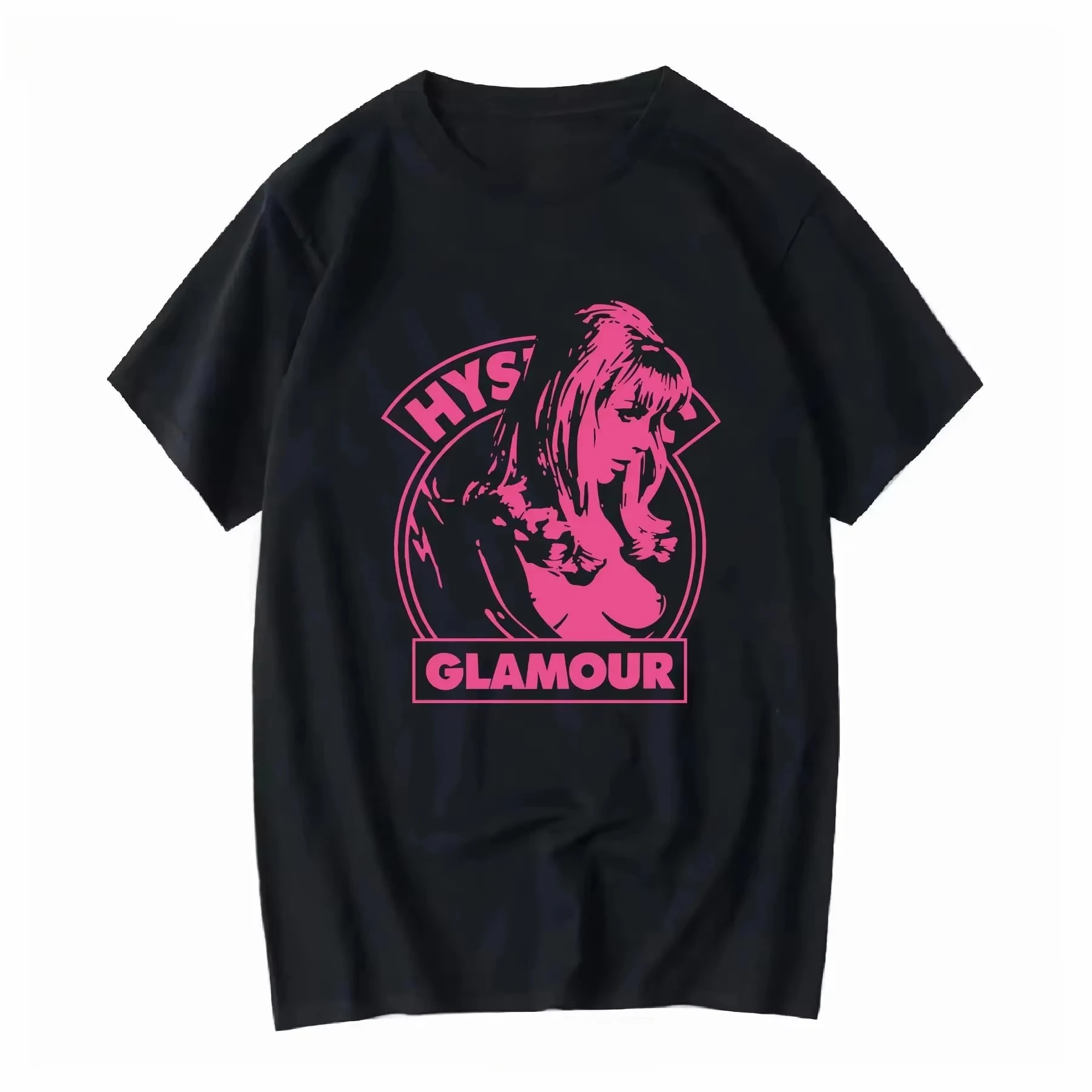 Vintage Hysterical Glamour Printed T-shirt Men Women Short Sleeve Cotton T-shirt Men's T-shirts 2026 Summer New Men's Clothing