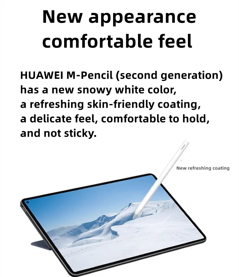 Lápiz óptico sensible a la presión para huawei m pencil 2(cd54), de segunda generación, 4096 niveles, aplicable a Huawei Matepad y otras tabletas