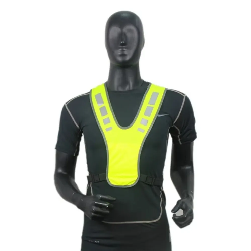 

Elastic Design Reflective Vest Adjustable Fit Reflective Cloth High Visibility Vest Lightweight Protective Vest Running Jogging