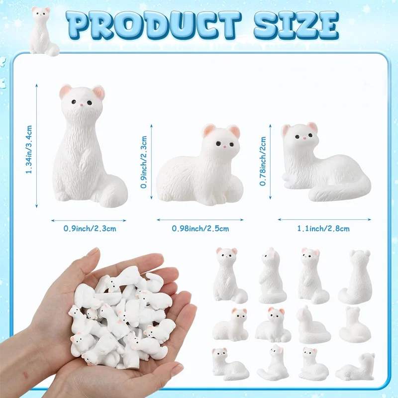5/10Pcs Mini Resin Ferret Figurines Animal Miniatures Ornament, Potted Plants, Fairy Garden and Micro Landscape Accessories
