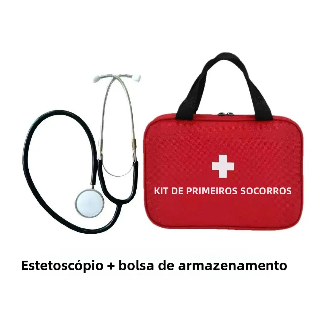 Estetoscópio Médico para Pediatria, Crianças, Gestantes, Uso em Cardiologia para Médicos e Estudantes de Medicina com Bolsa de Armazenamento de Medicamentos