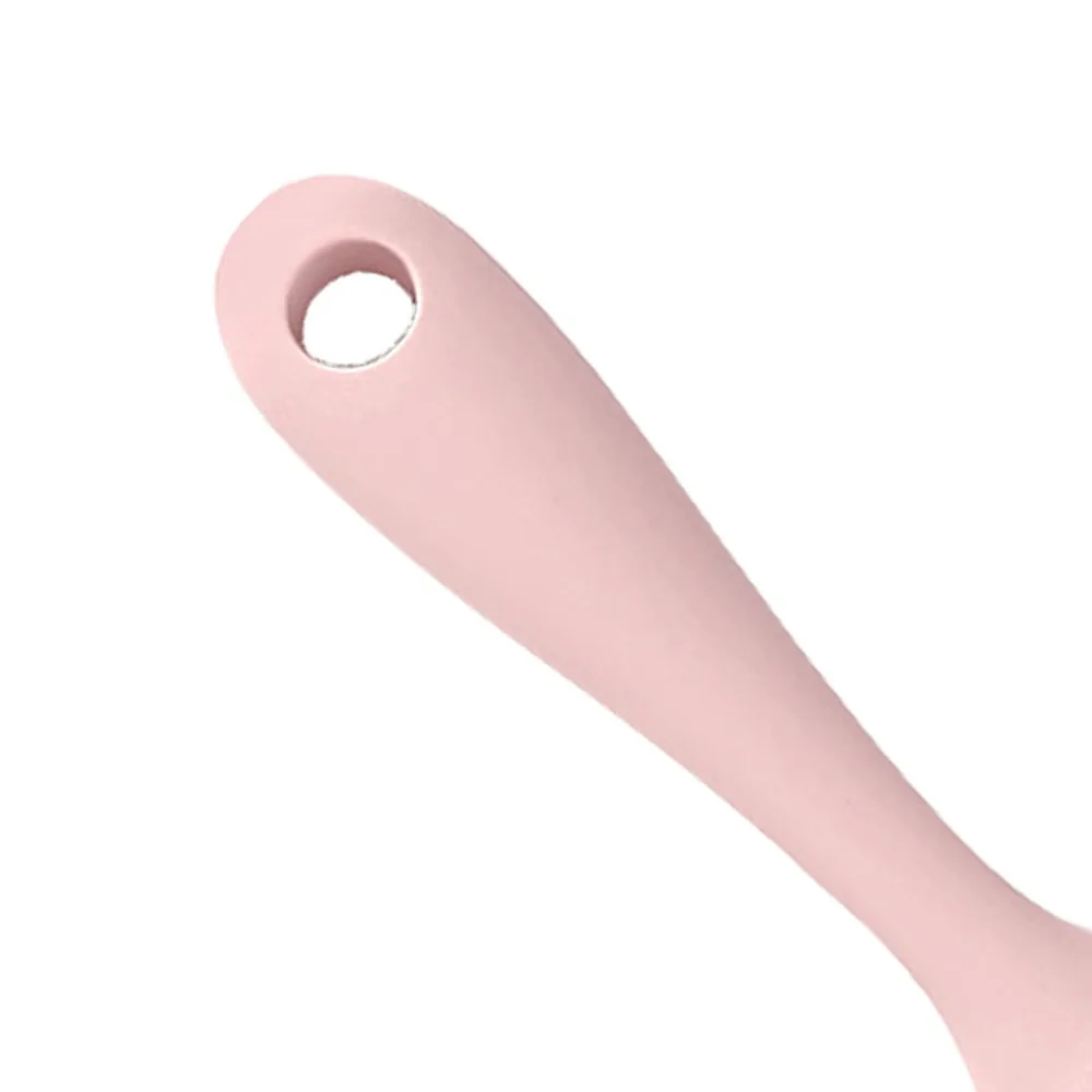 2Pcs Soft Silicone Rice Spoon Wide Flat Spoon Head Smooth Non Stick Rice Paddle Hanging Hole for Storage Ergonomic Handle