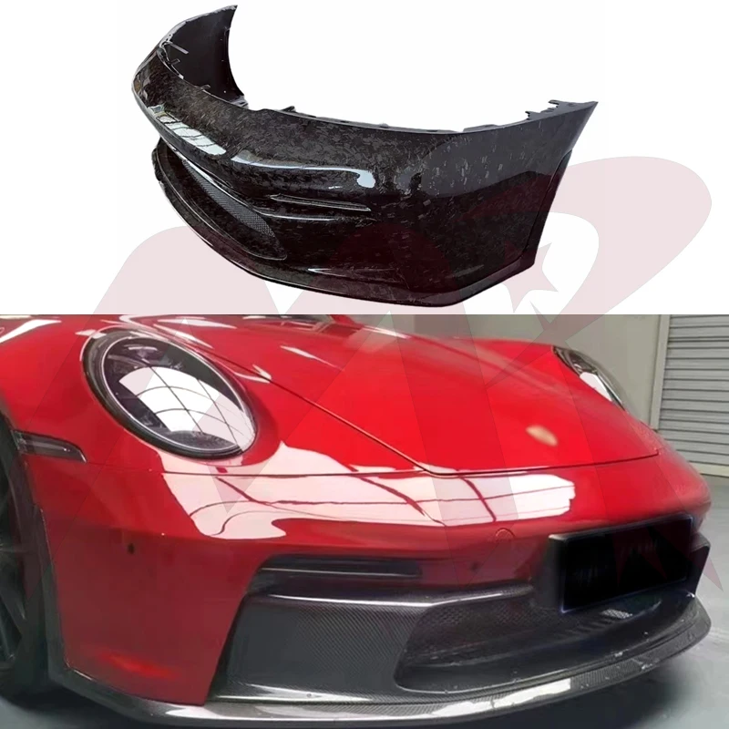 

GT3 style carbon fiber forged grain front bumper for the 2019-2023 Porsche 911 992 body kit Rear bumper Fender Hood