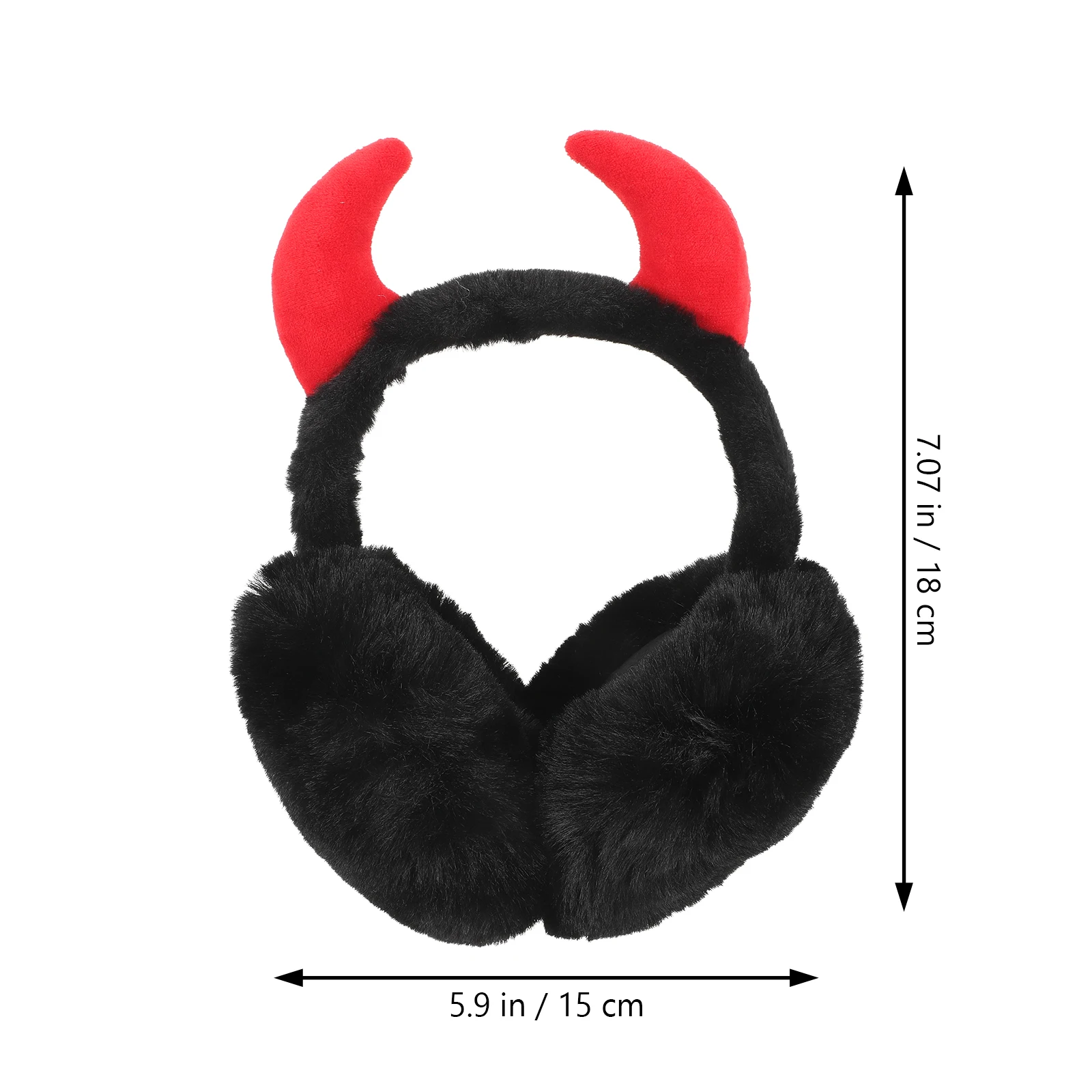 أغطية أذن شتوية عصرية للنساء دافئة قابلة للتنفس لتدفئة الأذن قابلة للطي وخفيفة الوزن للاستخدام الخارجي مع تصميم قرن #6