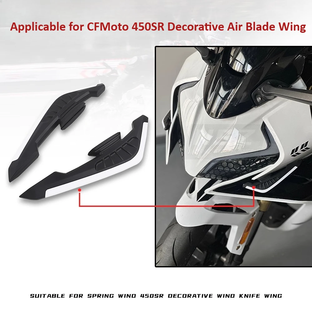 PER CFMOTO 450sr Modificato Racing Spoiler Decorazione Adesivo Spoiler Adesivo Per Auto Accessori di Modifica Ala Carenatura Fissa