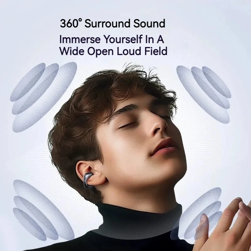 Soundcore หูฟังบลูทูธแบบหนีบโมดูลพื้น C30i แบบไร้สายที่คล้องหูไม่ใช่อินเอียร์